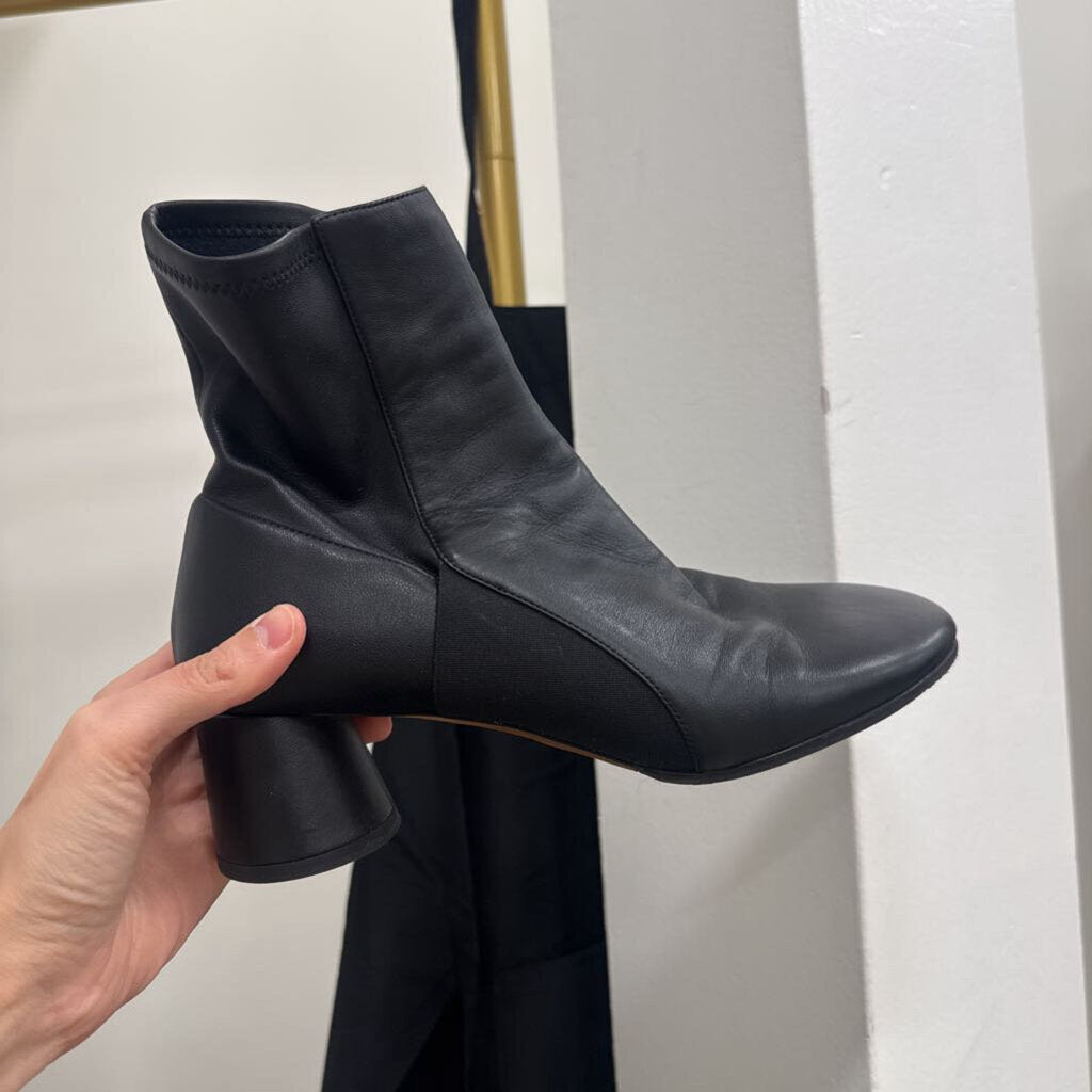 Proenza Schouler Black Leather Glove Ankle Boot