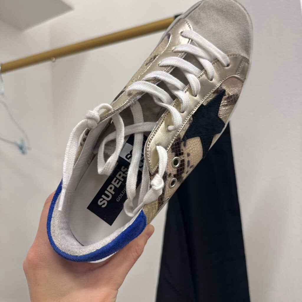 Snakeskin Print Sneakers