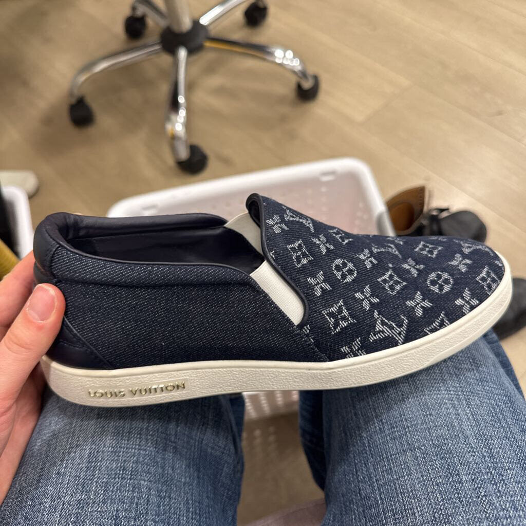 Louis Vuitton Blue Denim Monogram Sneaker