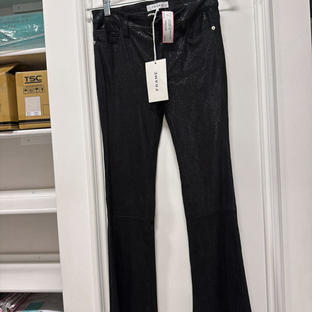 Black Metallic Bootcut Jean (NWT)