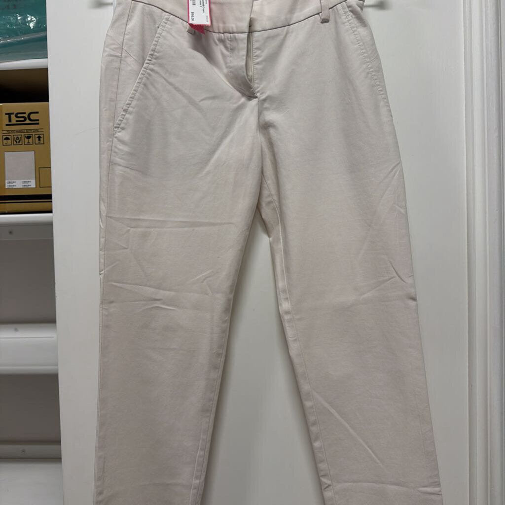Cream Straight Trouser