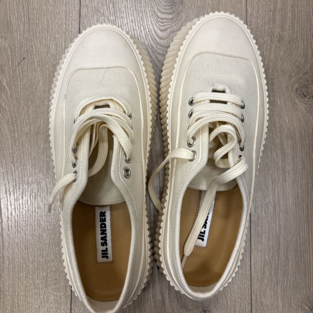 Cream Canvas Sneaker
