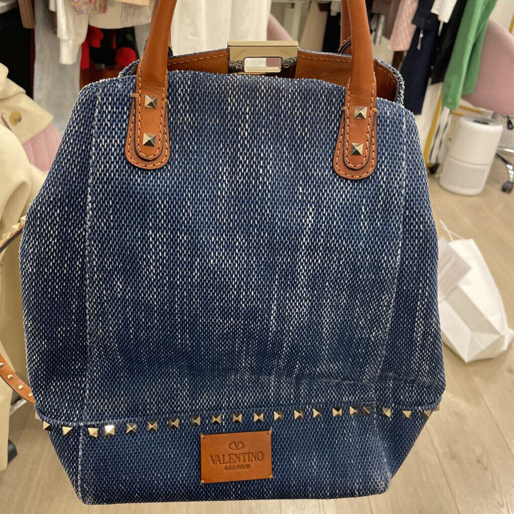 Blue Denim Tote Bag