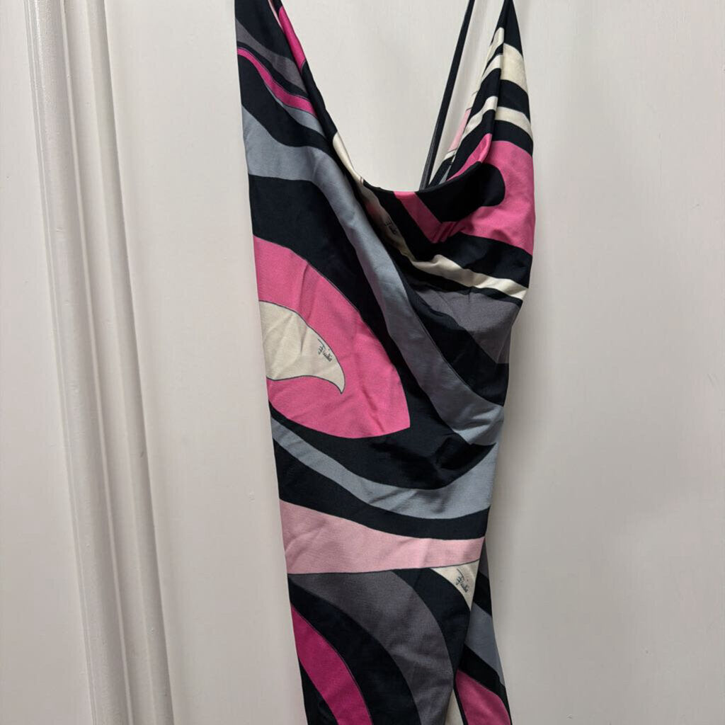 Pink/Mulit Viscose Mini Dress