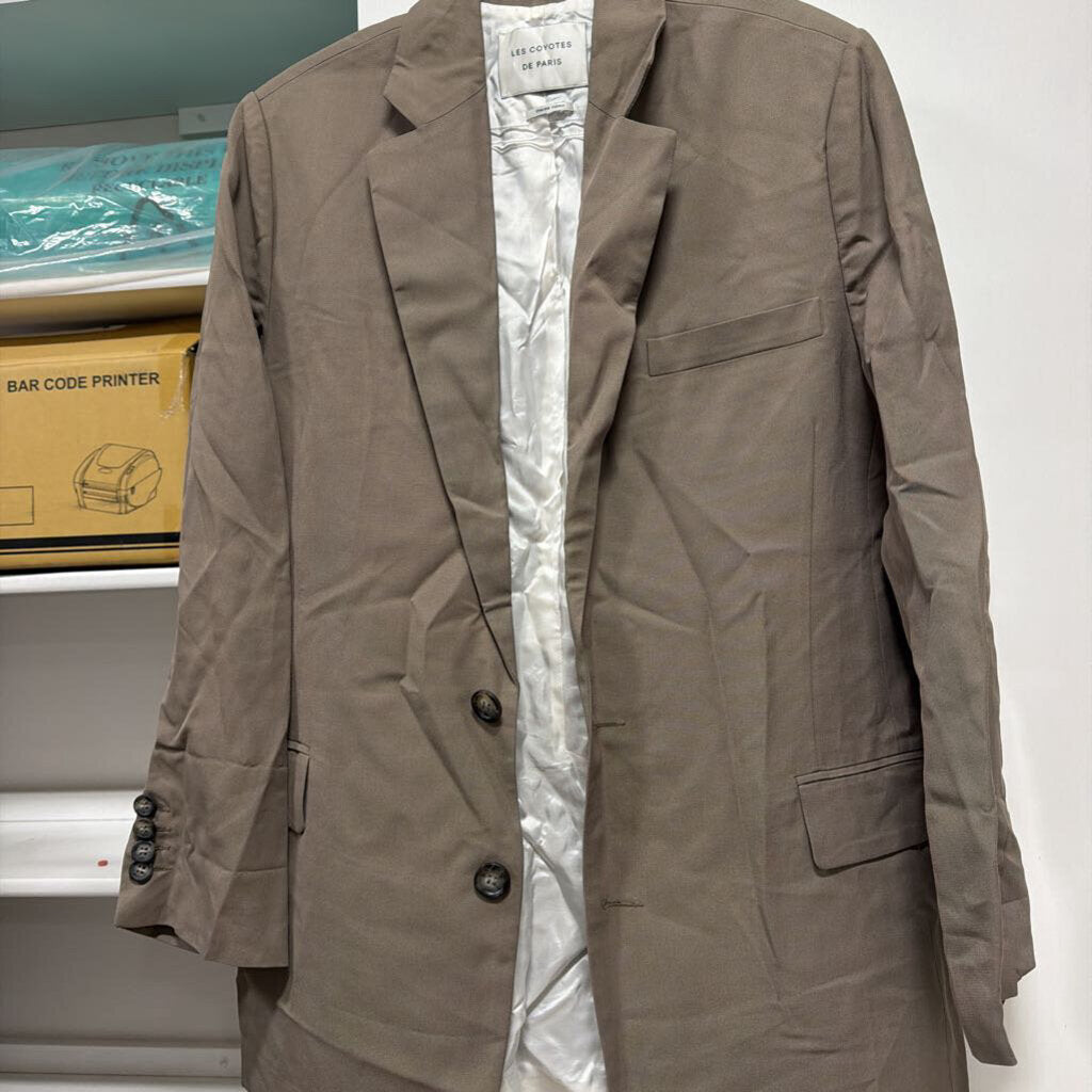 Grey Viscose Blazer