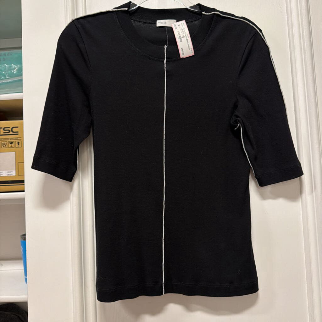 Black Cotton SS Shirt