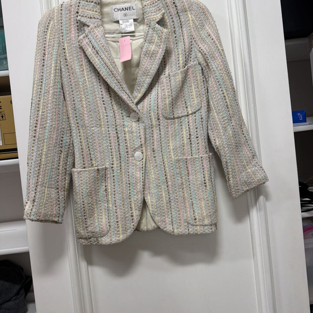 2000 Multicolor Tweed Blazer