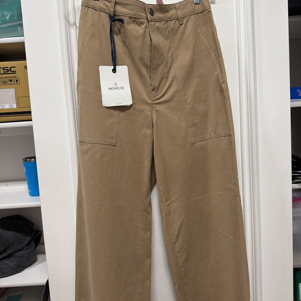Beige Cotton Wide Leg Pants (NWT 690)