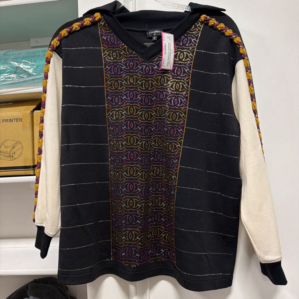 2023 Multicolor Wool Embellished CC Sweater