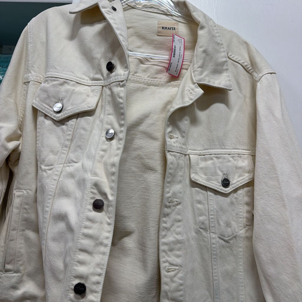 Cream Denim Jacket
