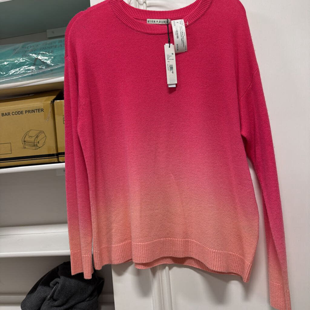 Pink Cashmere Ombre Sweater (NWT)