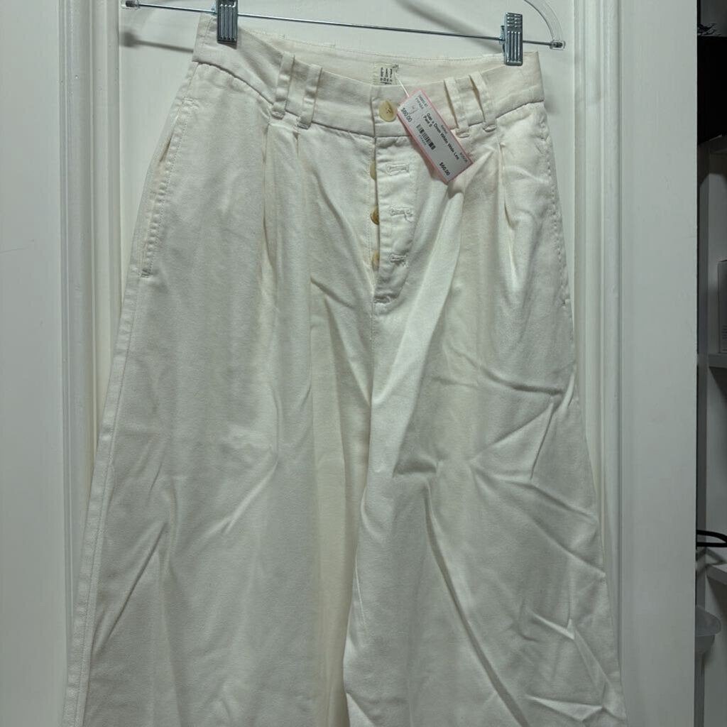 White Wide Leg Pant