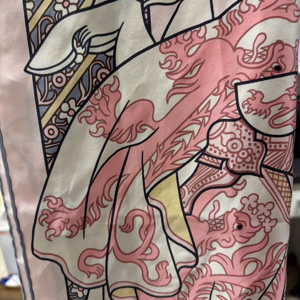 Pink/Multi Silk Scarf
