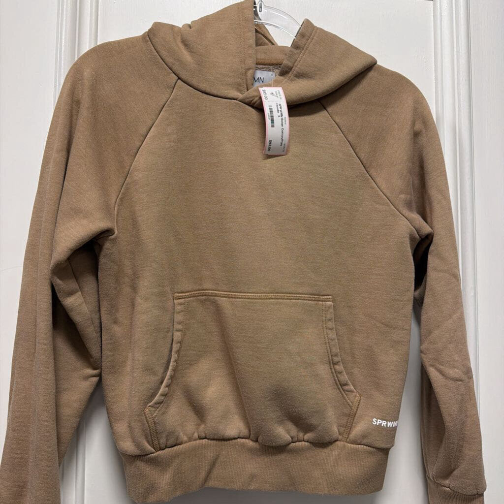 Beige Cotton/Poly Hoodie