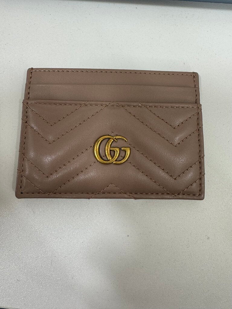Dark Tan GG Marmont Card Case