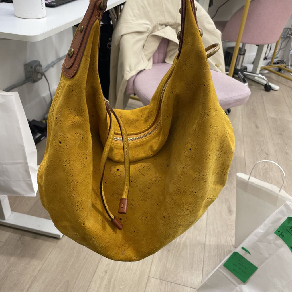 Yellow Suede Mehina Bag