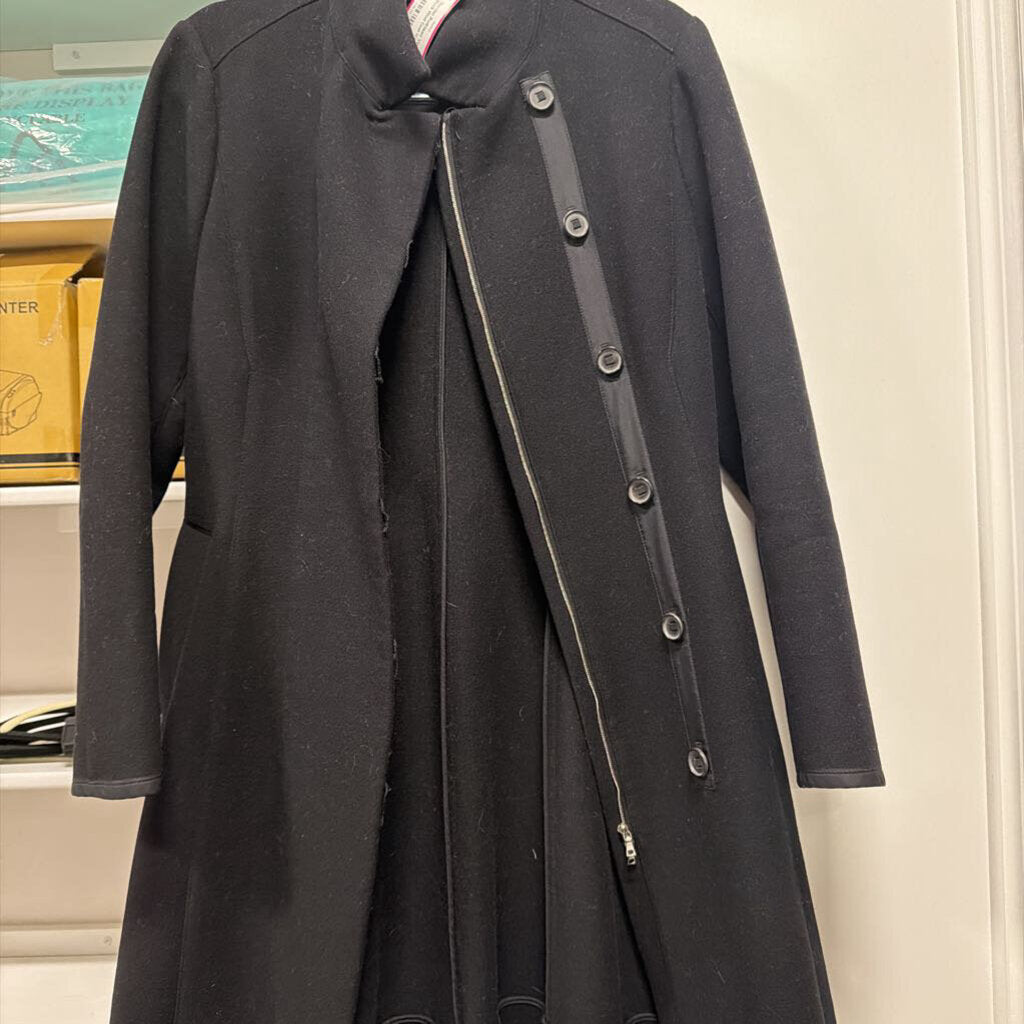 Vintage Black Wool Coat
