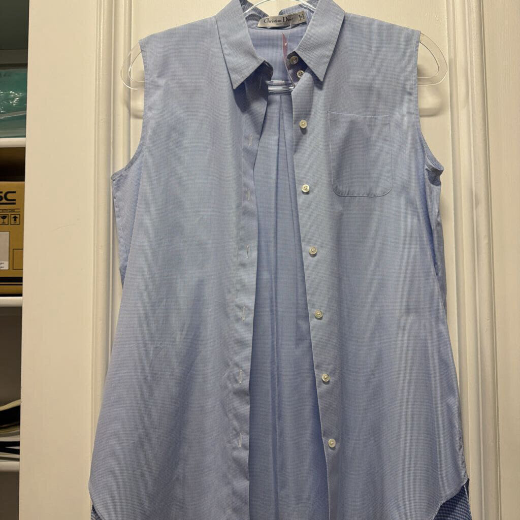Dior Micro Blue/White Plaid Tank (900)