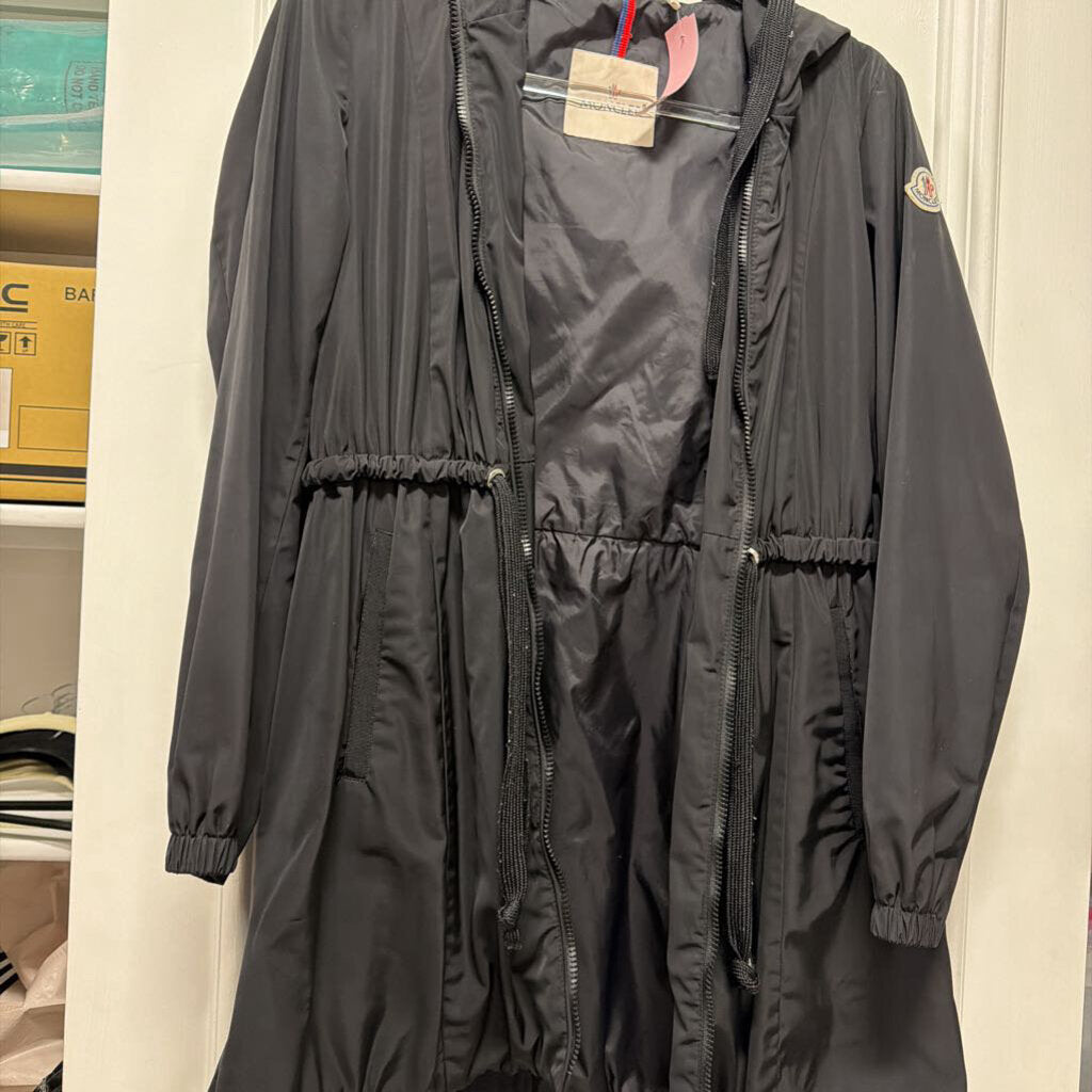 Black Poly Drawstring Jacket