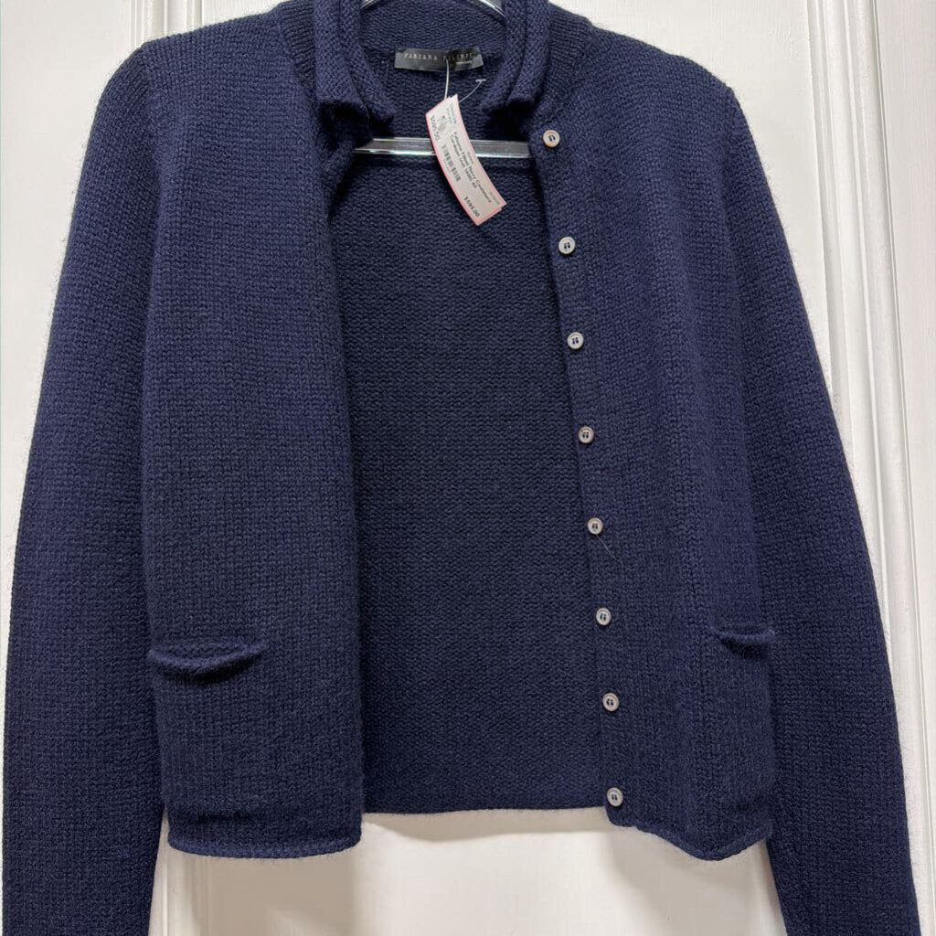 Navy Cashmere Cardigan (est 1400)