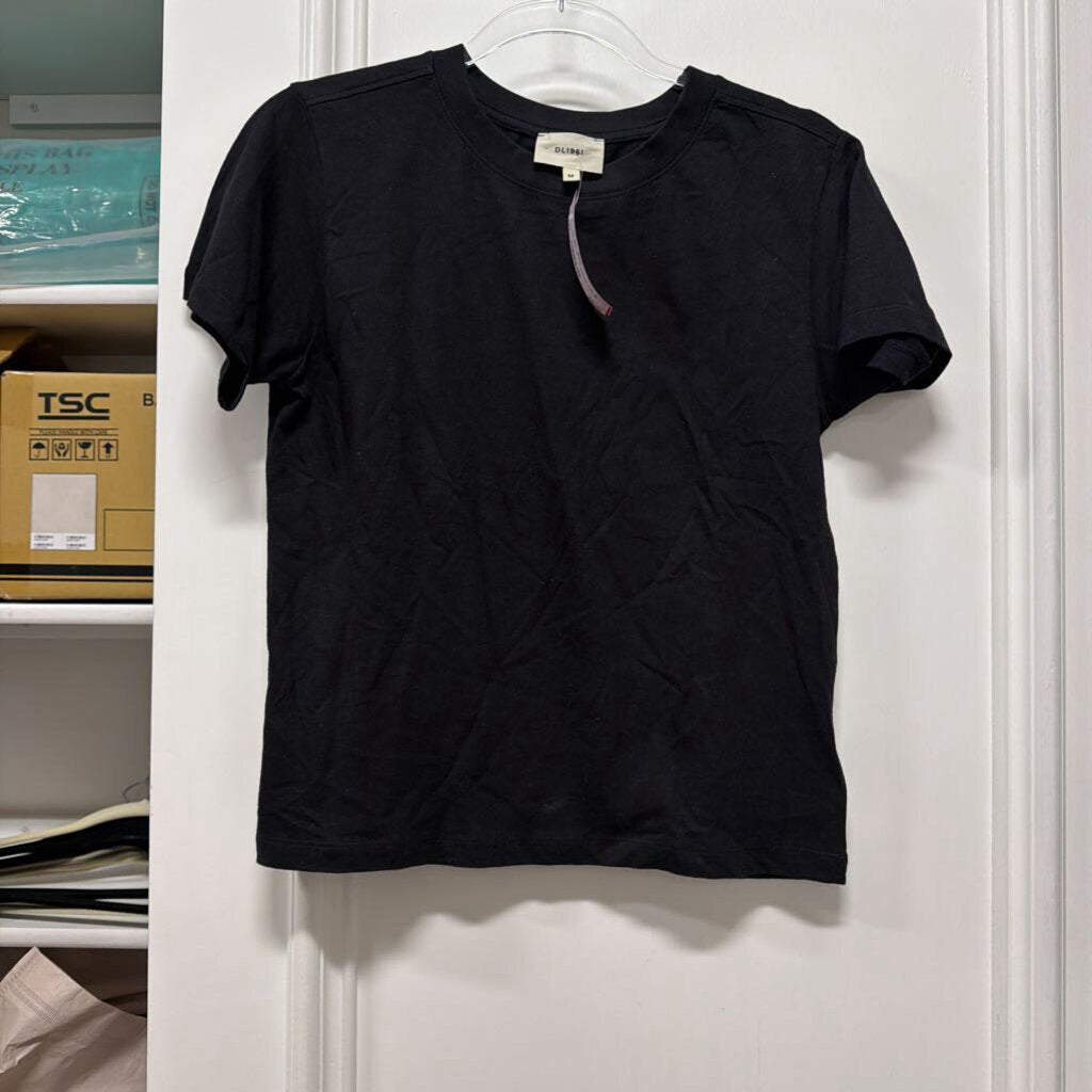 Black Cotton Tee