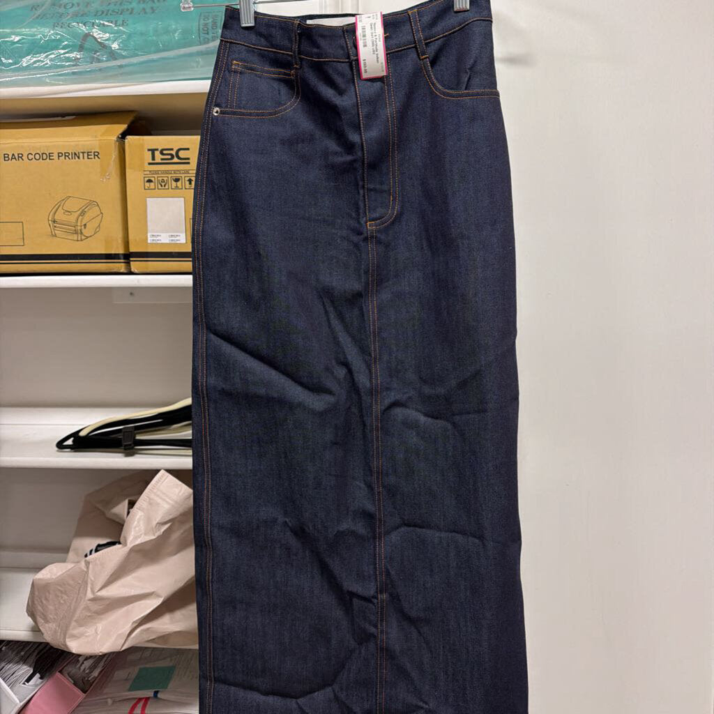 Indigo Denim Skirt (300)