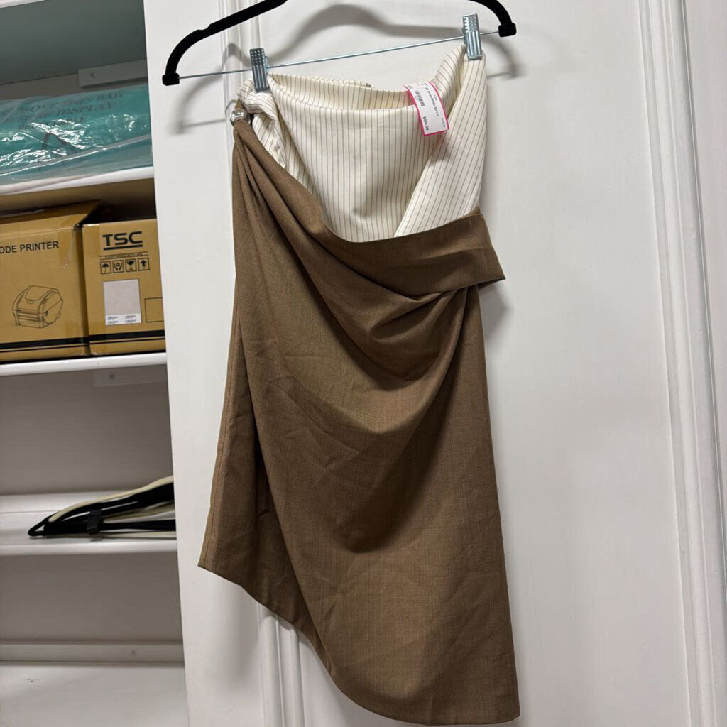 Brown/White Skirt