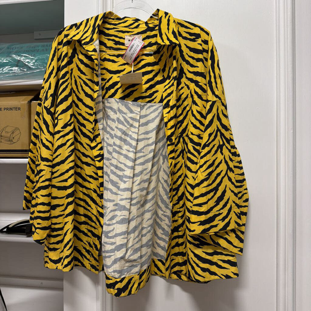 Yellow/Black Animal Print Overshirt (200)