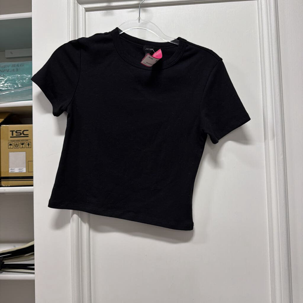 Black Poly/Cotton Tee