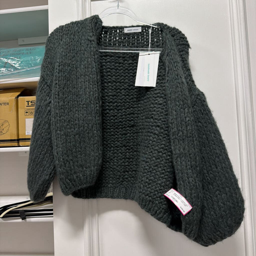 Green Cashmere Knit Cardigan (NWT 2000+)
