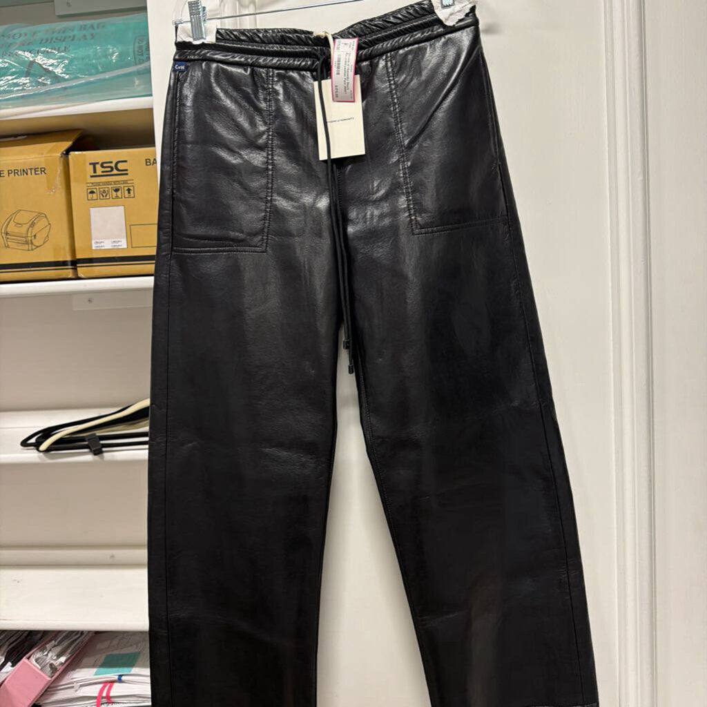 Black Recycled Leather Pant (NWT 510)