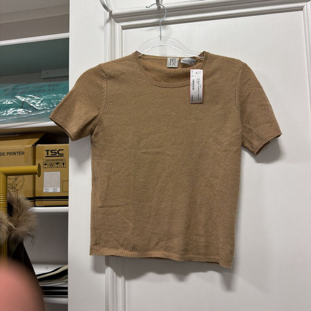 Beige Cashmere Sweater Tee