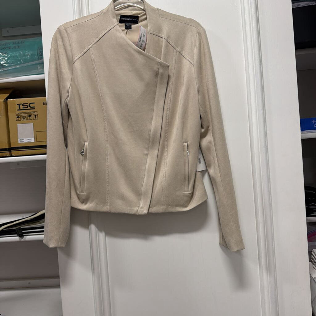 Taupe Faux Suede Jacket (NWT)