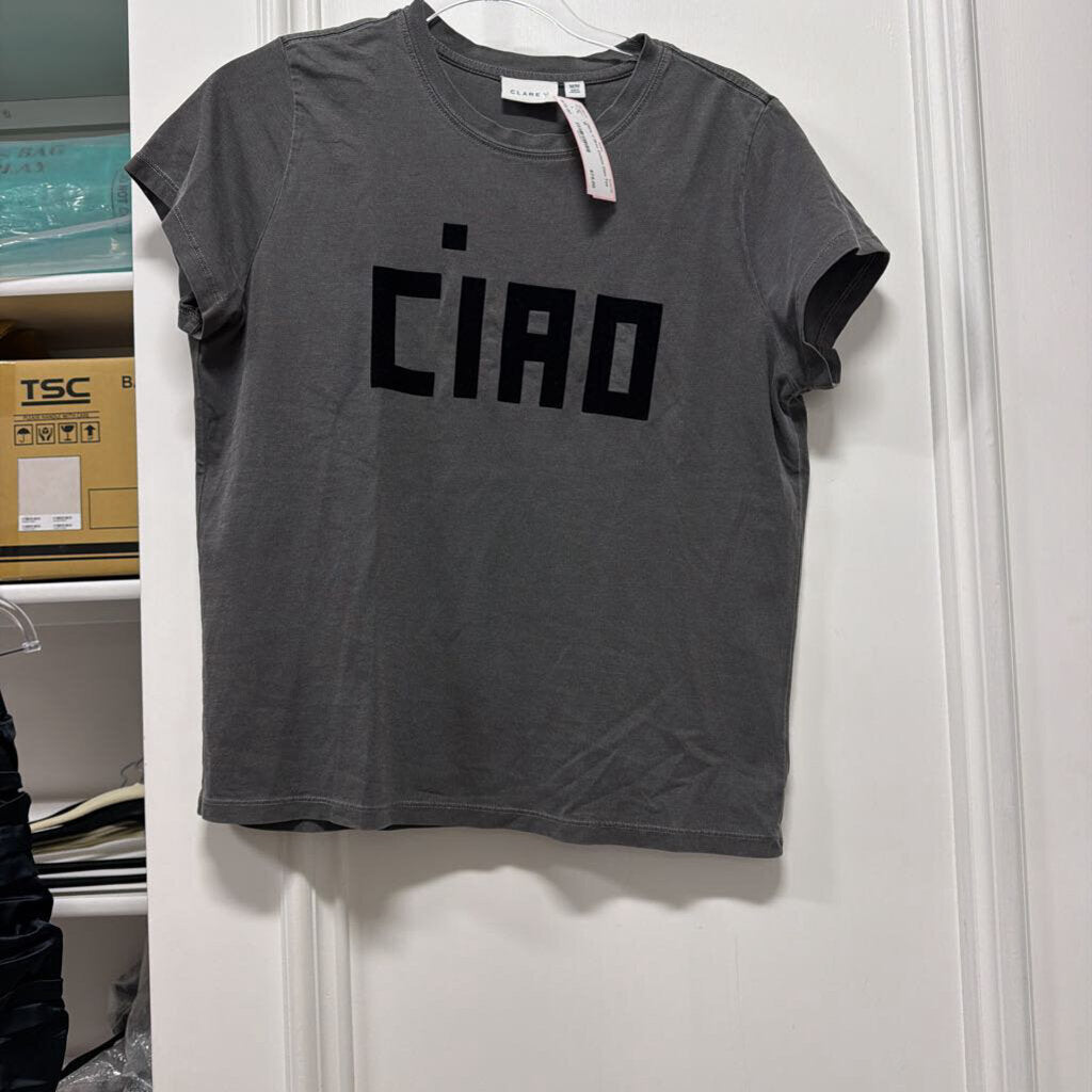 Grey Cotton Ciao Tee