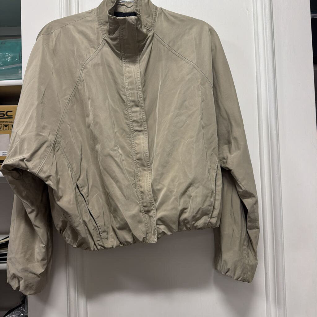 Beige Poly/Silk Windbreaker Jacket (R.2750)