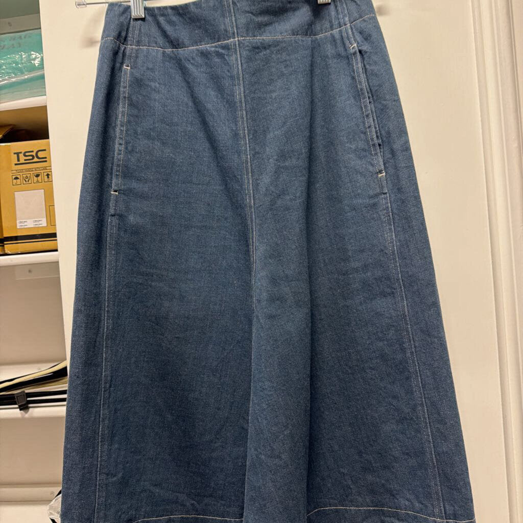 Medium Wash Denim Mini Skirt