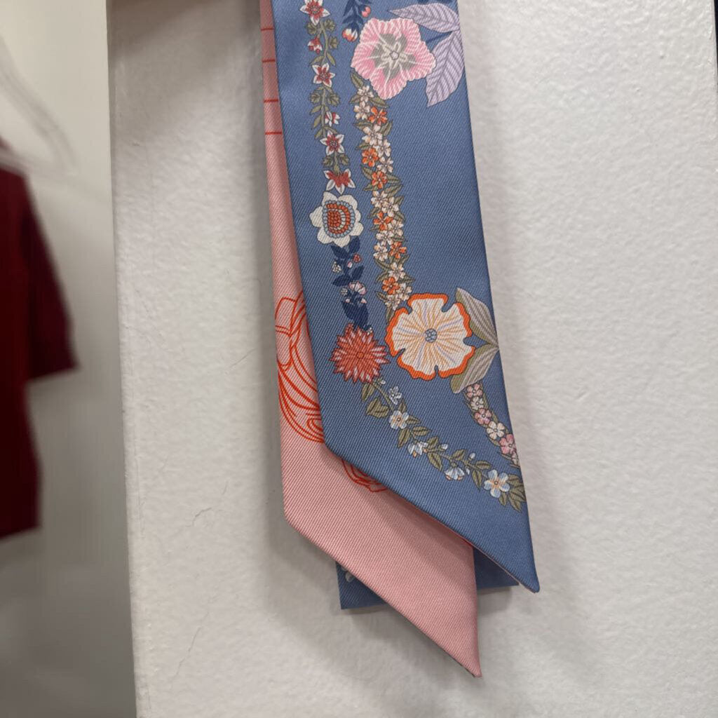 Pink/Blue "Brides de Gala en Fleurs" Twilly