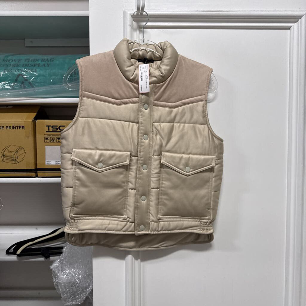 Beige Poly Vest