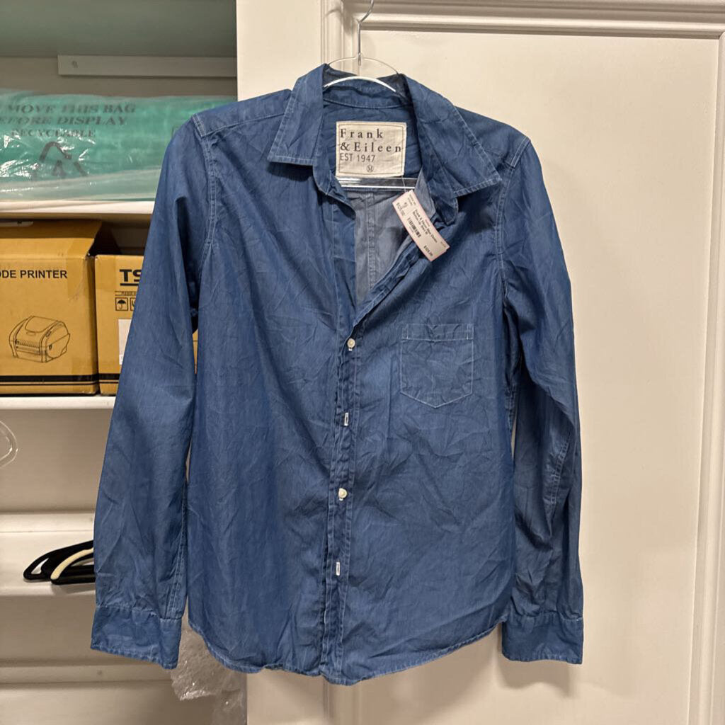 Blue Denim Button Up Shirt