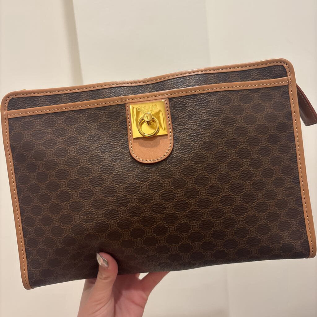 Brown Macadam Large Pouch
