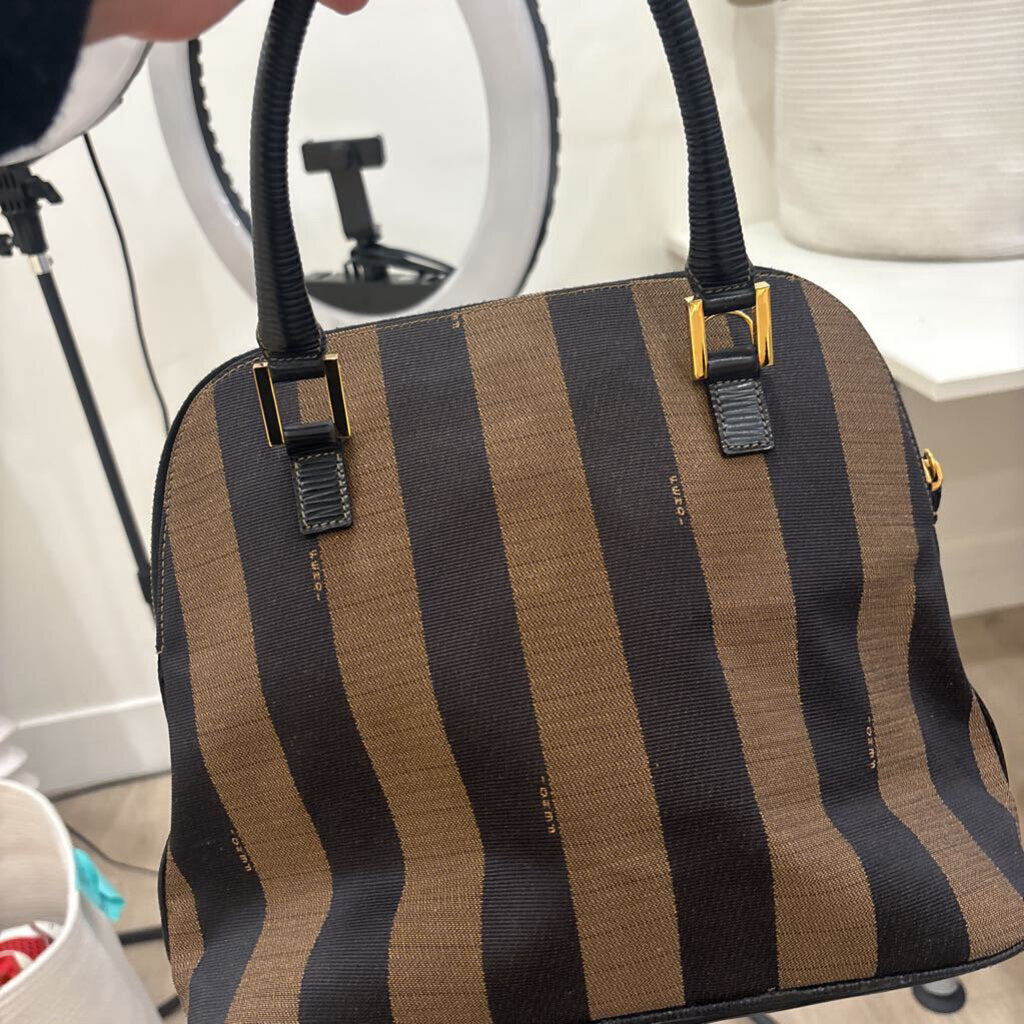 Brown Stripe Dome Top Handle