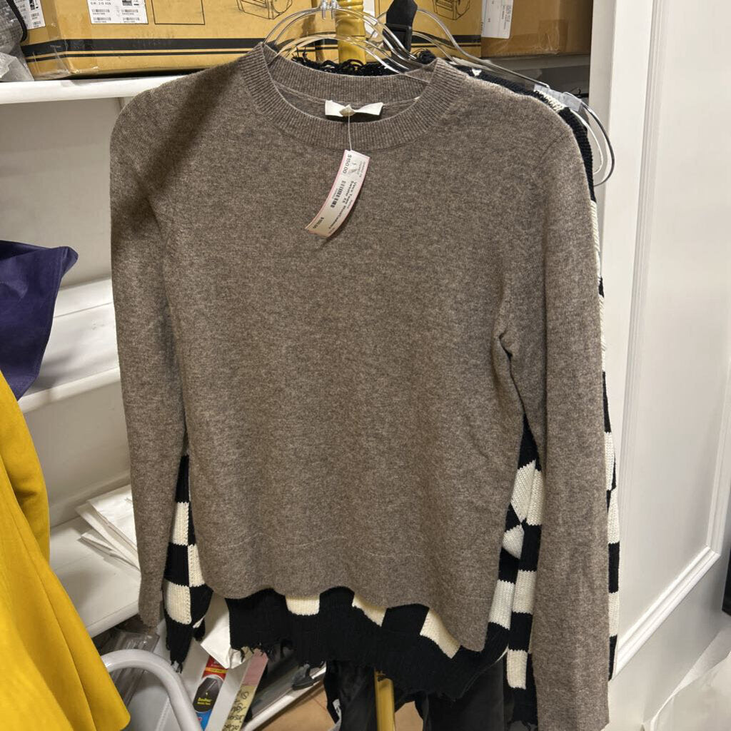 Taupe Wool/Cashmere Sweater
