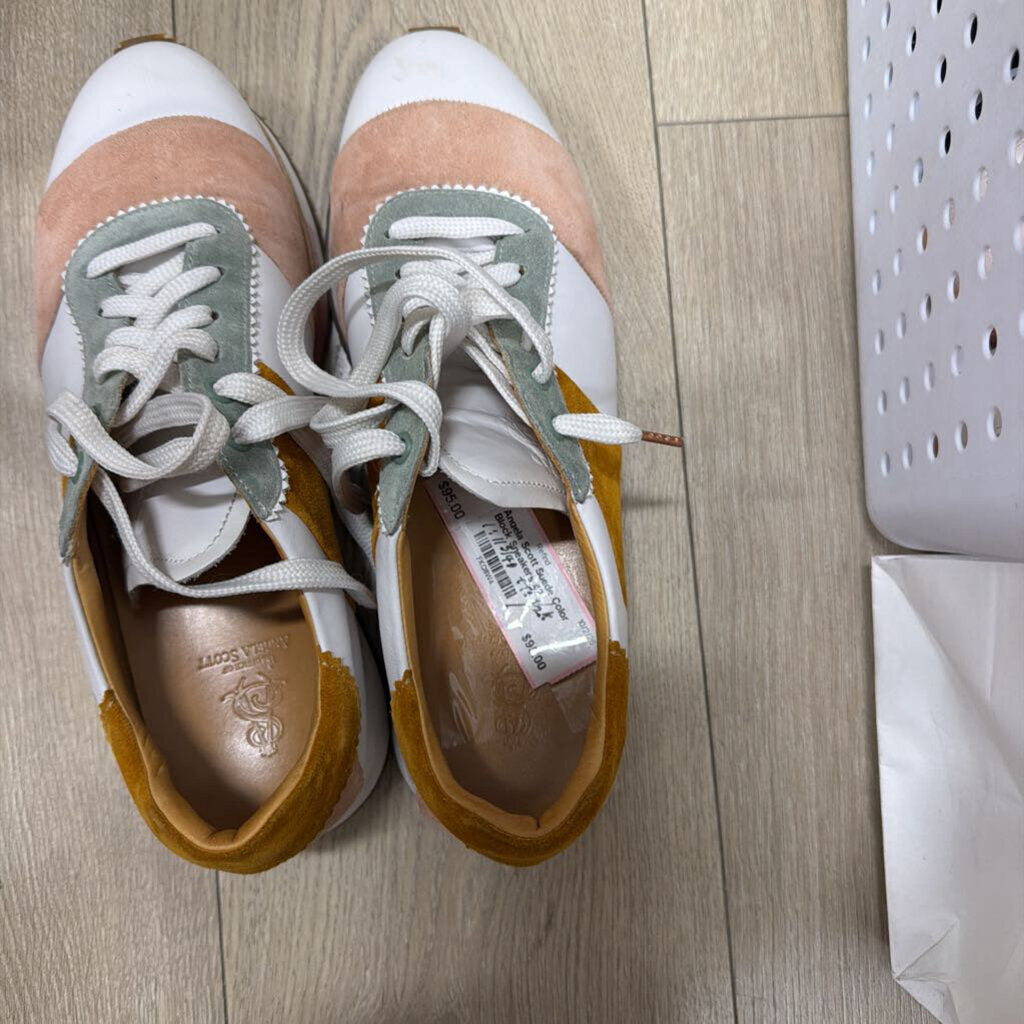 Suede Color Block Sneakers