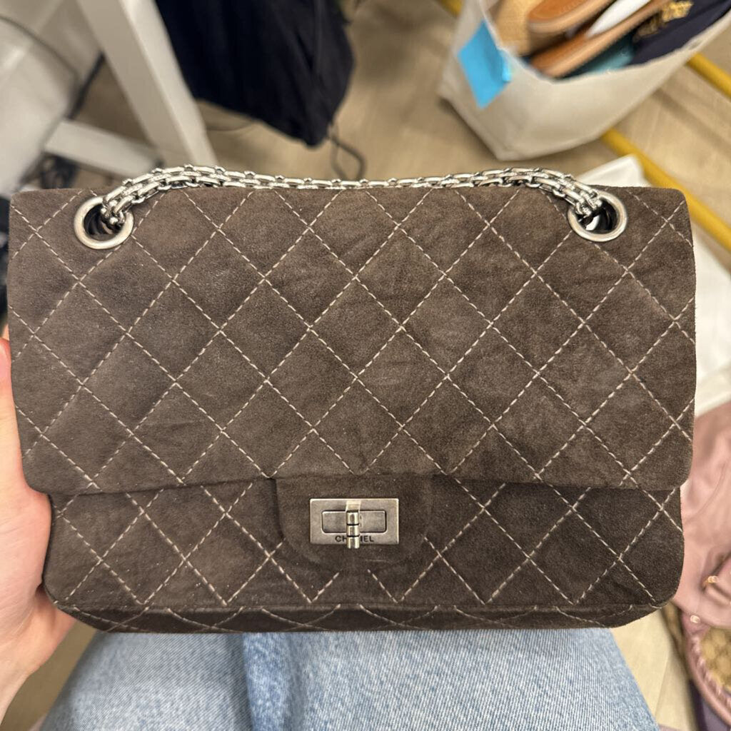 Brown Suede Mini Reissue Doubleflap