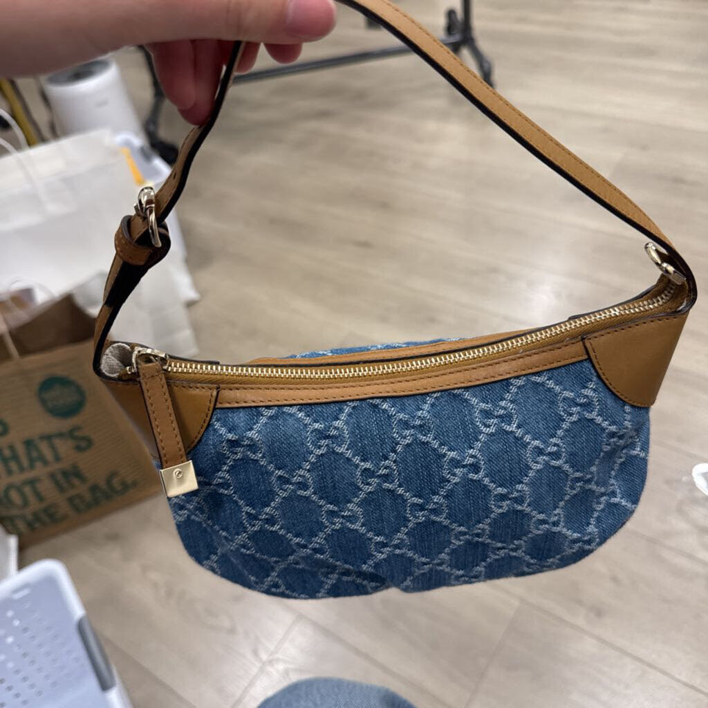 Monogram Denim Pochette Bag