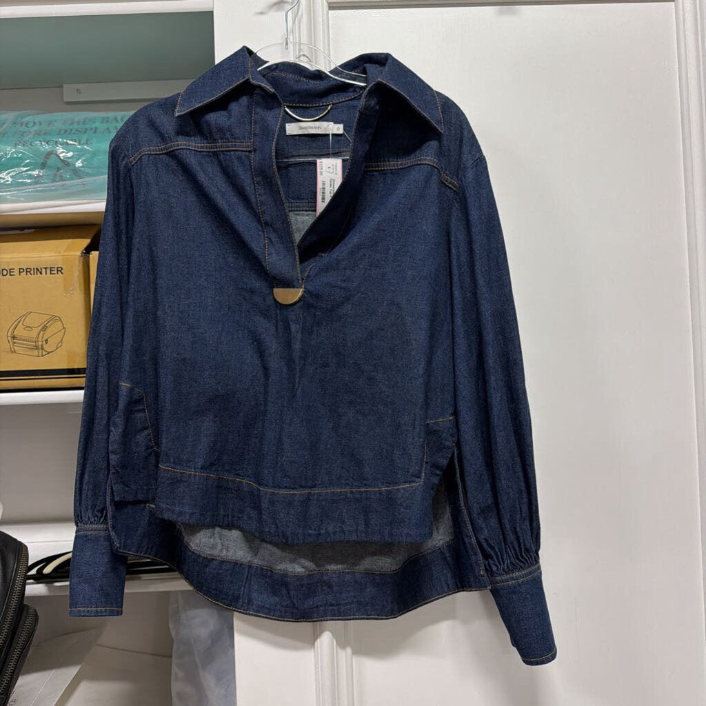 Dark Wash Denim Top