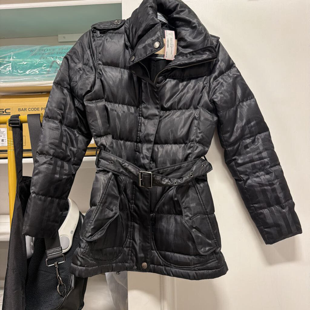 Black Belted Puffer Coat