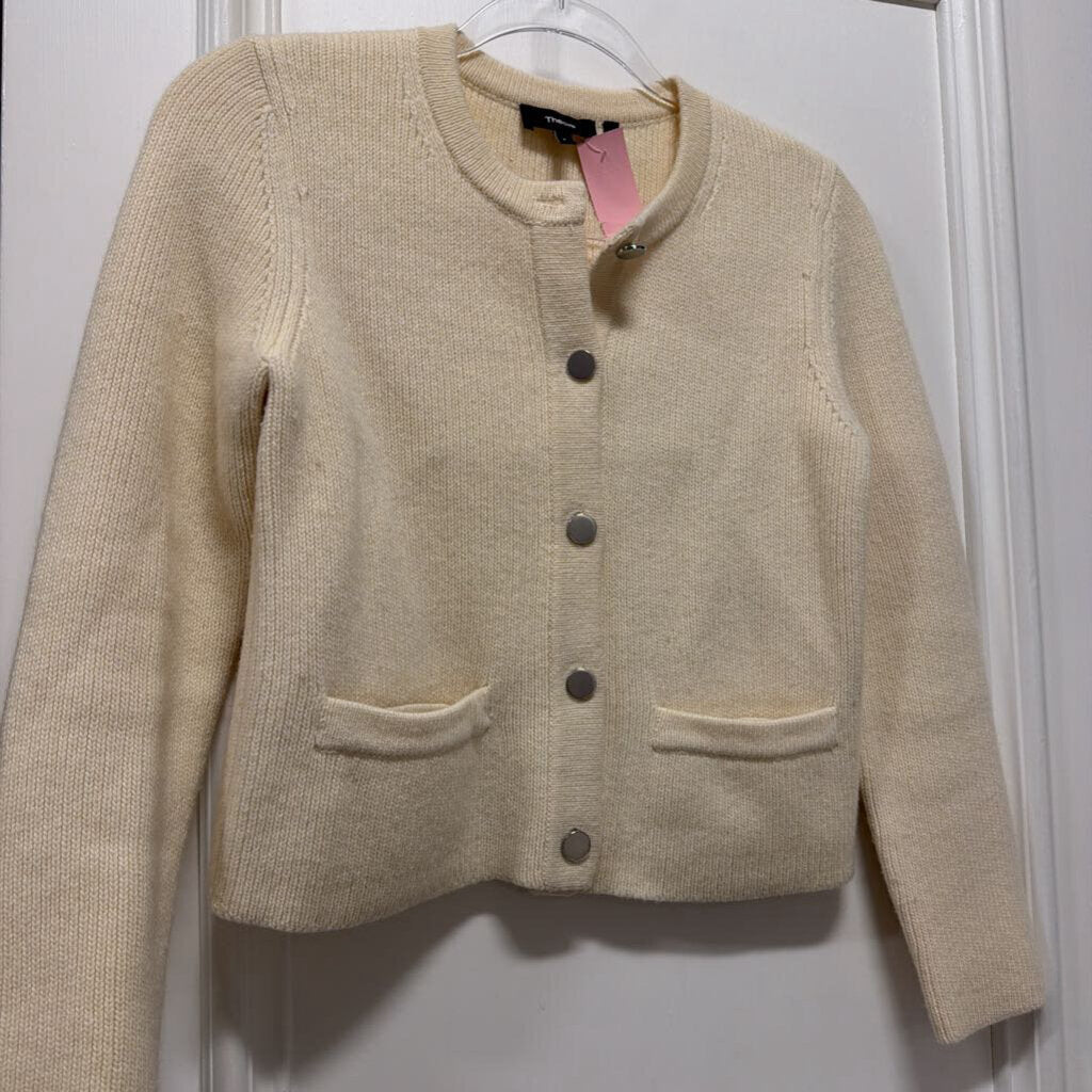 Cream Wool/Cashmere Cardigan