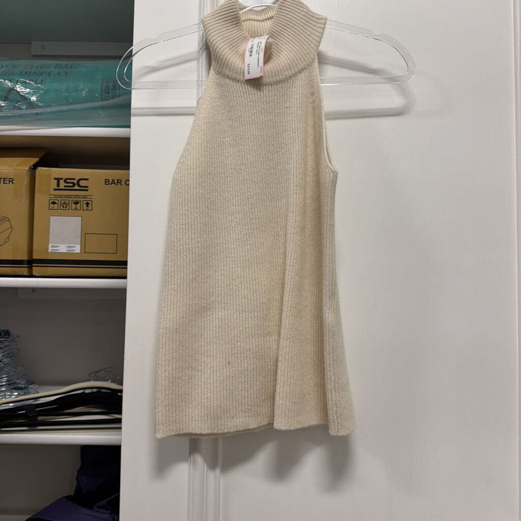 Cream Cashmere Sweater Vest