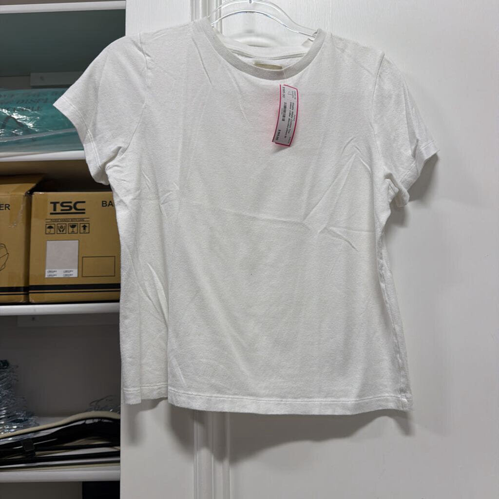 White Cotton Tee (minor collar discoloration)